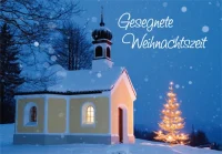 Grußkarte Gesegnete Weihnachtszeit