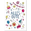 Grußkarte M mit Briefumschlag. Motiv: Alles Gute