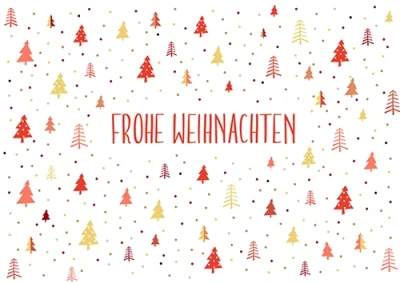 Grußkarte M mit Briefumschlag. Motiv: Frohe Weihnachten