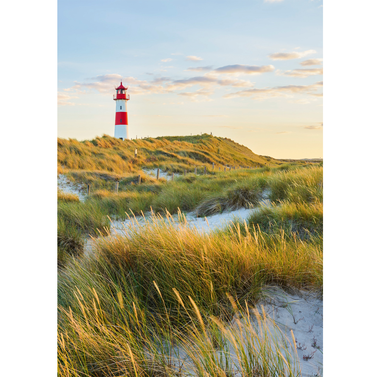 Grußkarte M mit Briefumschlag. Motiv: Leuchtturm (Sylt)