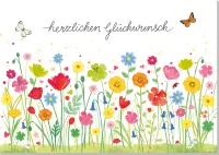 Grußkarte Blumenwiese