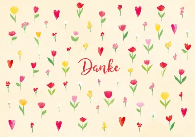 Grußkarte Danke
