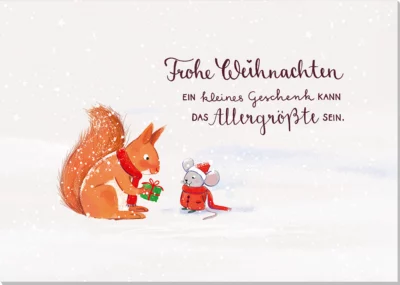 Grußkarte Ein kleines Geschenk