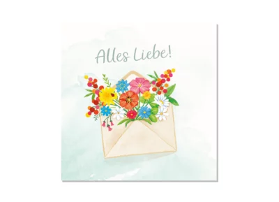 Grußkarte Blumenpost