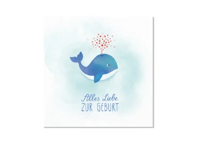 Grußkarte Zur Geburt