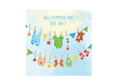 Grußkarte Willkommen