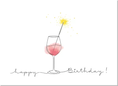 Postkarte Happy Birthday
