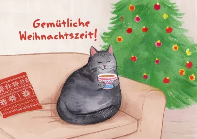 Grußkarte Gemütliche Weihnachtszeit
