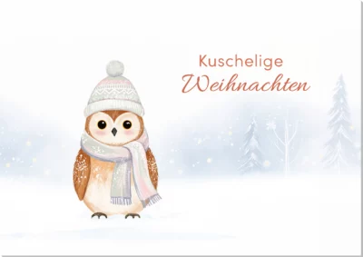Grußkarte Kuschelige Weihnachten