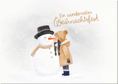 Grußkarte Ein wundervolles Weihnachtsfest