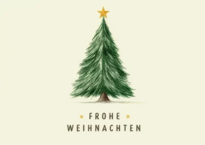 Grußkarte Frohe Weihnachten