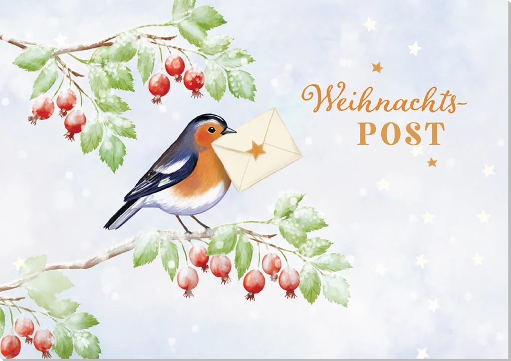 Grußkarte M mit Briefumschlag. Motiv: Weihnachtspost
