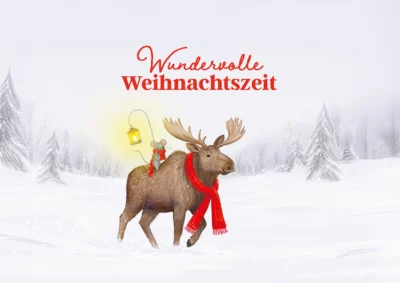 Grußkarte Wundervolle Weihnachtszeit