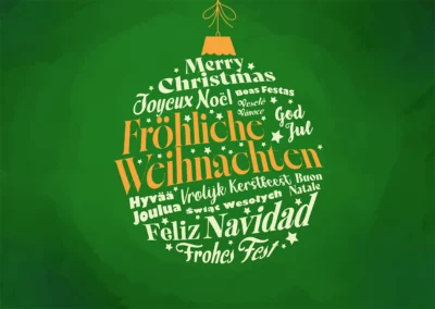 Grußkarte Fröhliche Weihnachten
