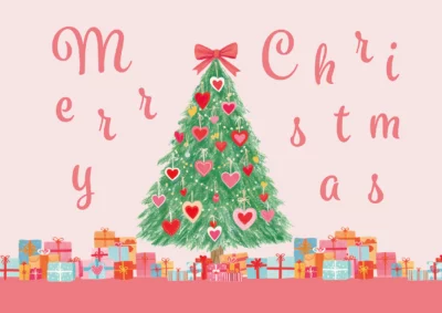 Grußkarte Merry Christmas