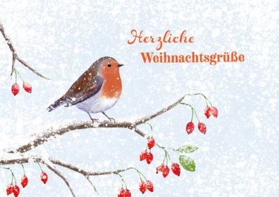 Grußkarte Herzliche Weihnachtsgrüße