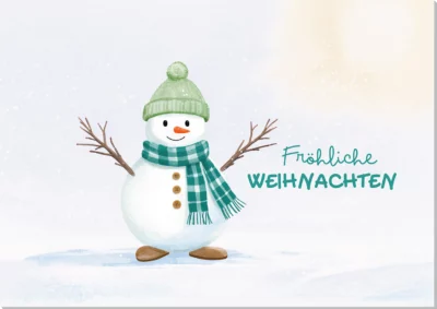 Grußkarte Fröhliche Weihnachten
