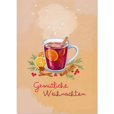 Grußkarte Glühwein