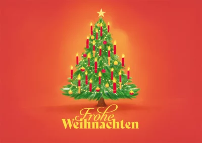Grußkarte Frohe Weihnachten