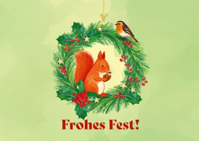 Grußkarte Frohes Fest!