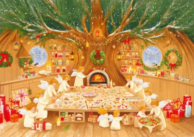 Grußkarte Weihnachtsbäckerei