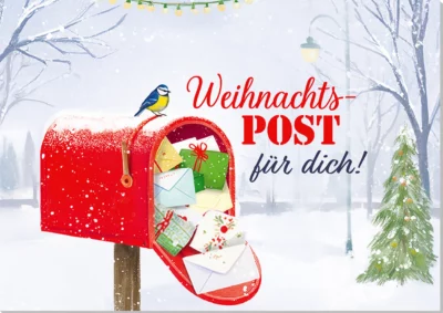 Grußkarte Weihnachtspost für dich!